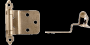 HINGES ANTIQUE BRASS 501AB