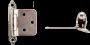 HINGES SATIN NICKLE 502SN