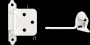 HINGES WHITE 502WHT