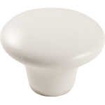KNOB WHT PORCELAIN 1-1/2" 47WHT