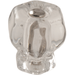 1-1/4" GLASS KNOB&nbsp;&nbsp;120CLR