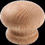KNOB DOOR OAK BRASS 1156 OAK