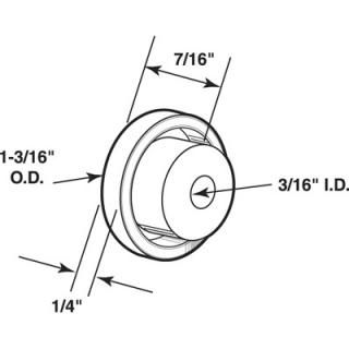 #16245 WARDROBE ROLLERS