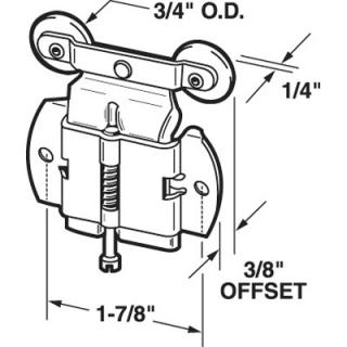 #16317-F ROLLER CLOSET DOOR